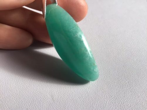 Pendentif amazonite marquise