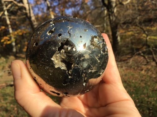 Sphère pyrite 6cm
