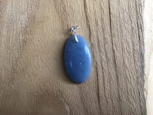 Pendentif angélite ovale