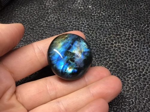 Mini galet labradorite dark blue wonder