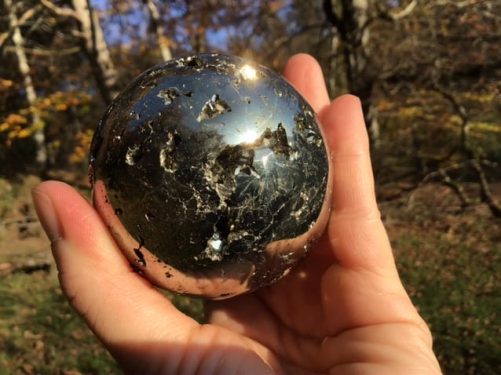 Sphère pyrite 6cm