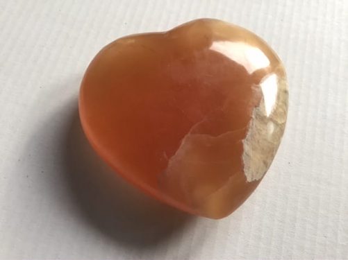 Coeur calcite miel