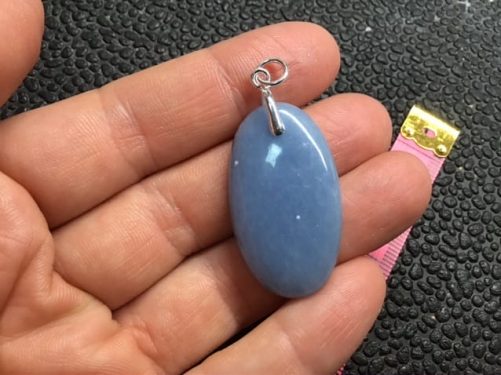Pendentif angélite ovale