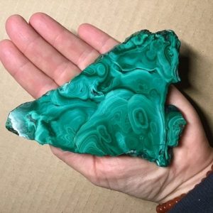 Tranche de malachite grand format