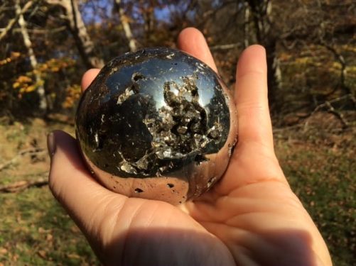 Sphère pyrite 6cm