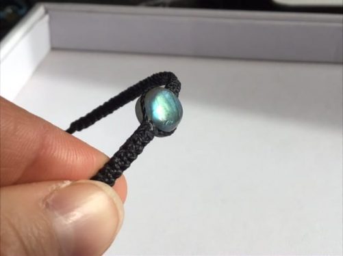 Bracelet labradorite lagon