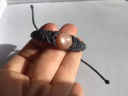 Bracelet pierre de lune peche