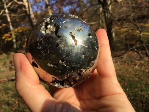 Sphère pyrite 6cm