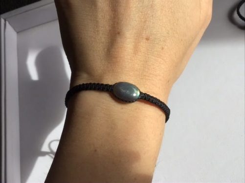 Bracelet labradorite lagon