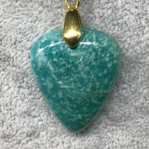 Grosse goutte pointe en bas en amazonite