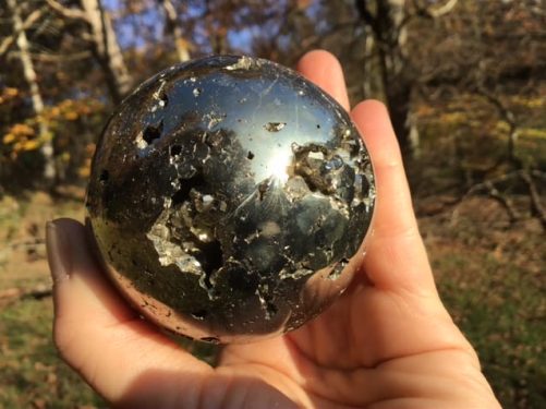 Sphère pyrite 6cm