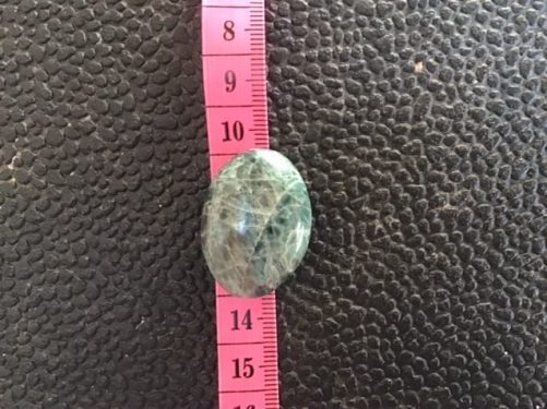 Mini galet apatite chatoyante