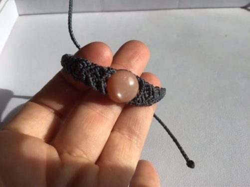 Bracelet pierre de lune pêche