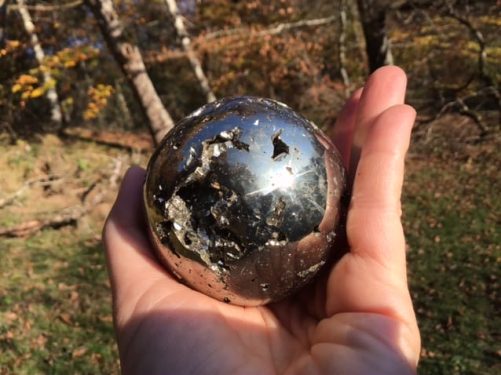 Sphère pyrite 6cm