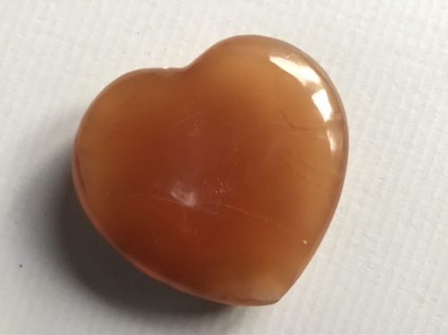 Coeur calcite miel