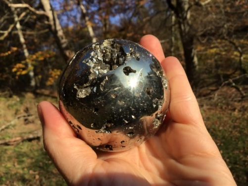 Sphère pyrite 6cm