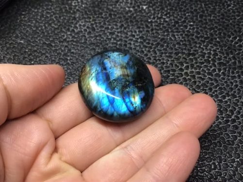 Mini galet labradorite dark blue wonder