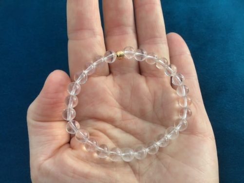 Bracelet cristal de roche 8mm