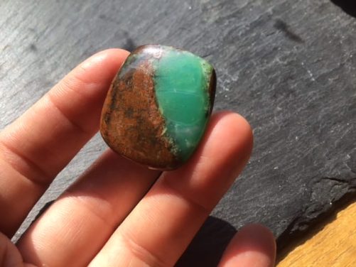 Chrysoprase cabochon