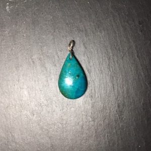 Pendentif chrysocolle goutte