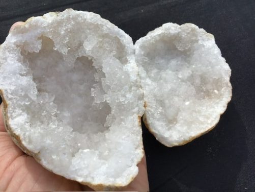 Geode de quartz barquette