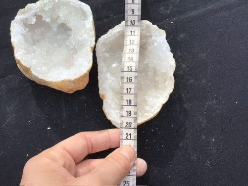 Geode de quartz barquette