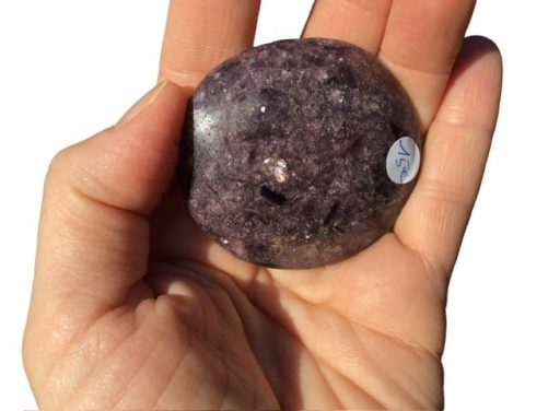 Galet lépidolite