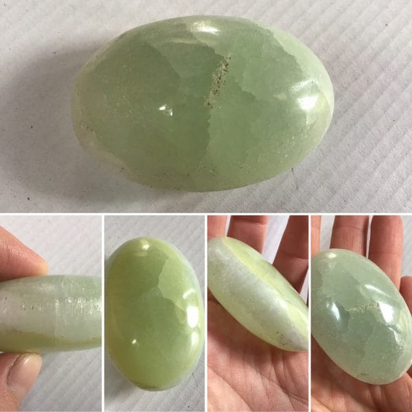 Galet-calcite-verte-pistache