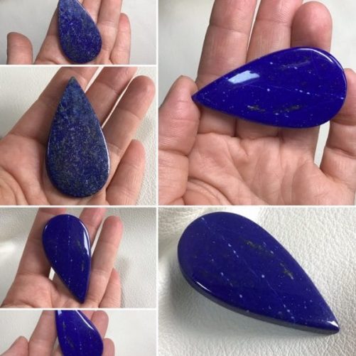 Grand cabochon lapis