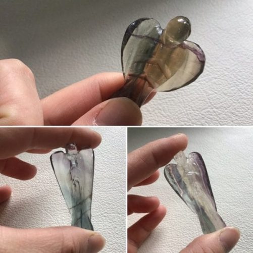 Anges au choix en fluorite