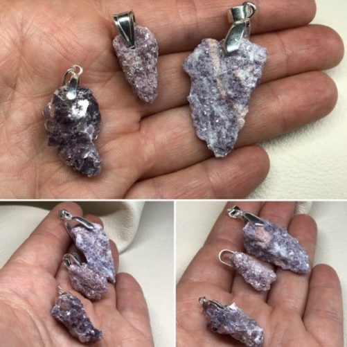 Lépidolite brute au choix