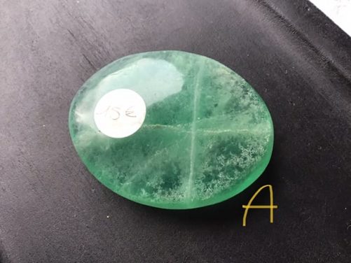 Galets fluorite verte