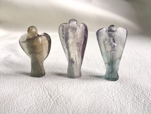 Anges au choix en fluorite