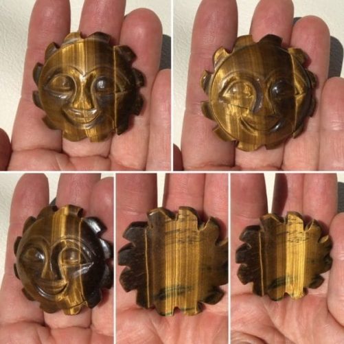 Figurine soleil oeil de tigre