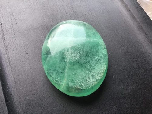 Galets fluorite verte