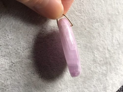 Pendentif kunzite oval