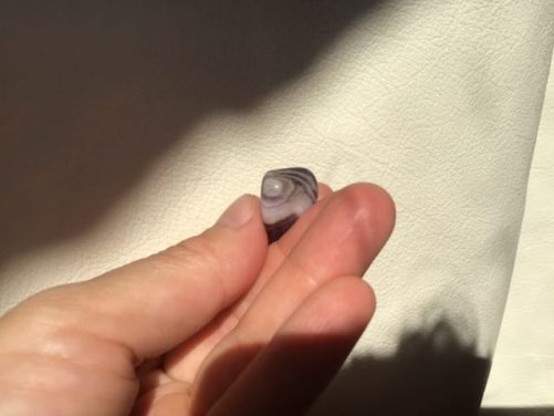 Amethyste chevron de poche