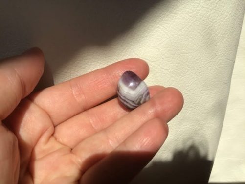 Amethyste chevron de poche