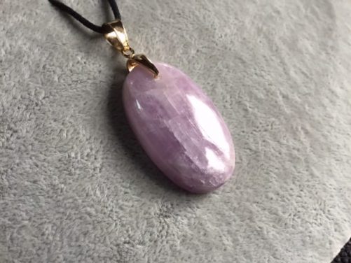 Pendentif kunzite oval