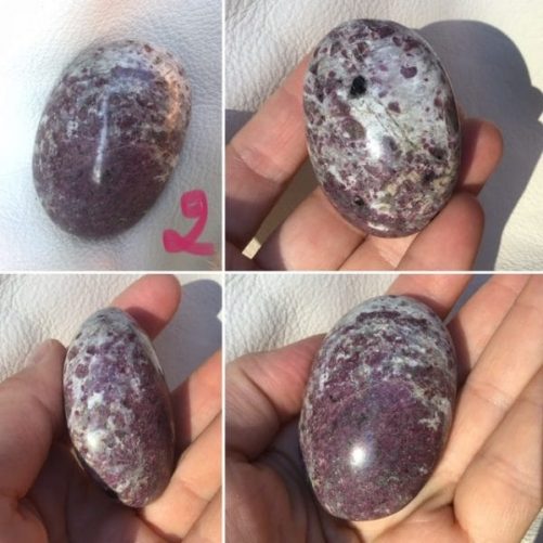 Galets tourmaline rubellite