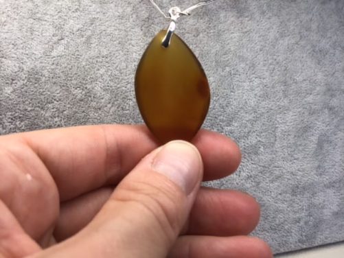 Pendentif Cornaline marquise