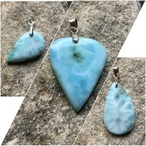 Pendentifs Larimar petits modèles