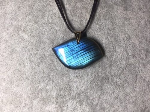 Big Pendentif labradorite bleu austral