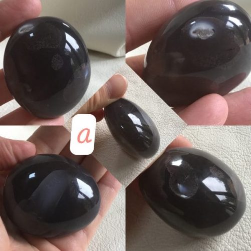 Agate noire naturelle