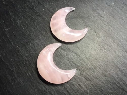 Lune en quartz rose