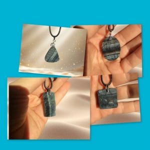 Pendentifs oeil de faucon brut
