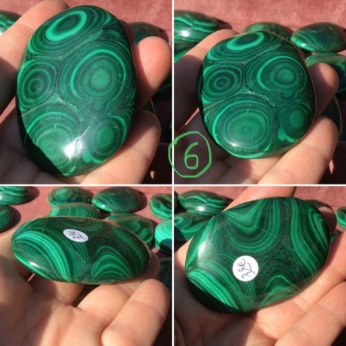 Galet malachite