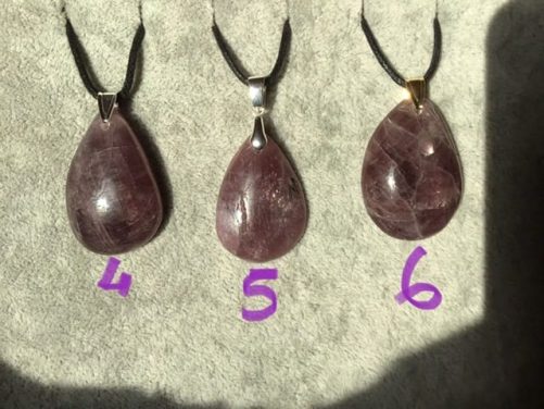 Pendentifs Angélite violette