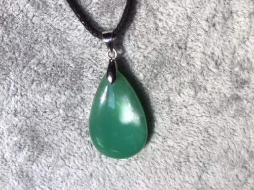 Pendentif chrysoprase 3cm