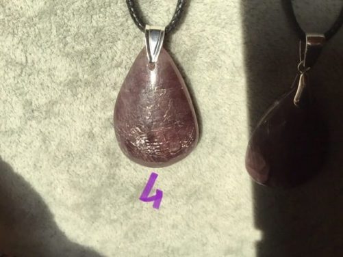 Pendentifs Angélite violette